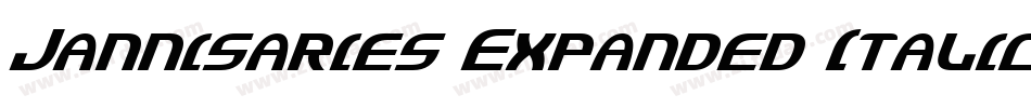 Jannisaries Expanded Italic字体转换